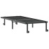 Estructura de cama sin colchón plegable negro acero 80x200