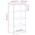 Mueble auxiliar ODDA 40x24x79 cm madera maciza de