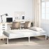 Estructura de cama sin colchón plegable blanco acero 75x190