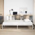 Estructura de cama sin colchón plegable blanco acero 75x190