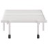 Estructura de cama sin colchón plegable blanco acero 75x190