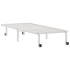 Estructura de cama sin colchón plegable blanco acero 75x190
