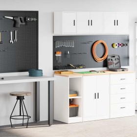 Armarios 2 uds para garaje madera de ingeniería