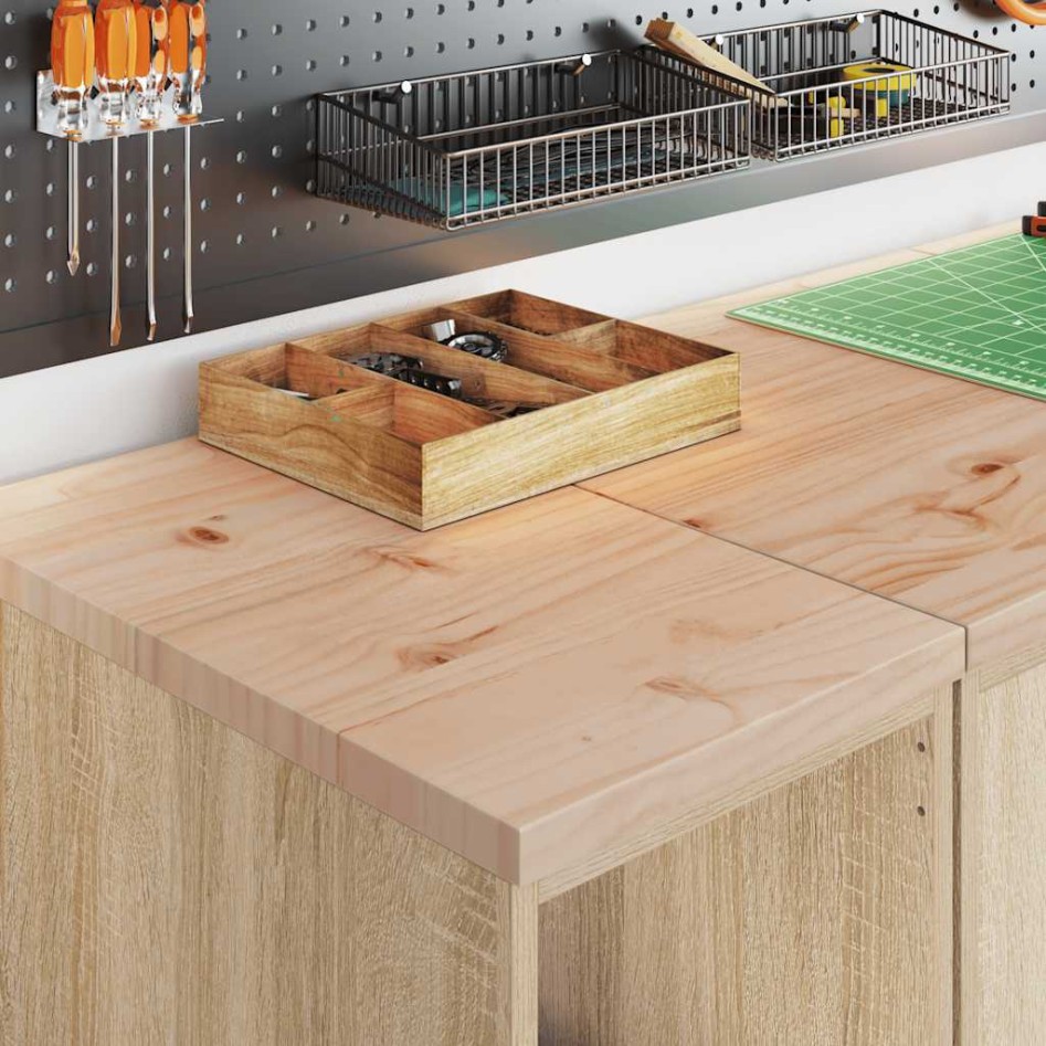 Armarios 2 uds para garaje madera de ingeniería roble