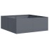Jardinera acero gris antracita 80x80x30