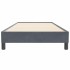 Cama box spring sin colchón gris oscuro terciopelo 80x220