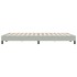 Cama box spring sin colchón gris claro terciopelo 140x220
