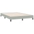 Cama box spring sin colchón gris claro terciopelo 140x220