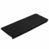 Alfombrilla autoadhesiva escalera 30 uds negro 65x24,5x3,5