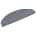 Alfombrilla autoadhesiva escalera 30 uds gris claro 65x21x4