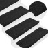 Alfombrilla autoadhesiva escalera 30uds antracita65x24,5x3,5