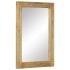 Espejo de baño madera maciza mango marrón 50x70x2,5