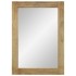 Espejo de baño madera maciza mango marrón 50x70x2,5