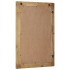 Espejo de baño madera maciza mango marrón 50x70x2,5