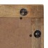 Espejo de baño madera maciza mango marrón 50x70x2,5
