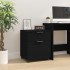 Archivador con ruedas madera contrachapada negro 45x38x54