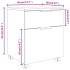 Archivador con ruedas madera contrachapada negro 45x38x54