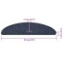 Alfombrilla autoadhesiva escalera 30 uds azul 56x17x3