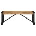 Mesa de centro de madera maciza de mango rugosa 100x50x35