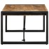 Mesa de centro de madera maciza de mango rugosa 100x50x35
