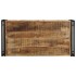 Mesa de centro de madera maciza de mango rugosa 100x50x35