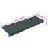 Alfombrilla autoadhesiva escalera 30 uds verde 65x21x4