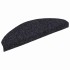 Alfombrilla autoadhesiva escalera 20 uds negro 65x21x4