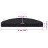 Alfombrilla autoadhesiva escalera 20 uds negro 65x21x4