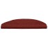 Alfombrilla autoadhesiva escalera 30 uds rojo 65x22,5x3,5
