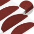Alfombrilla autoadhesiva escalera 30 uds rojo 65x22,5x3,5
