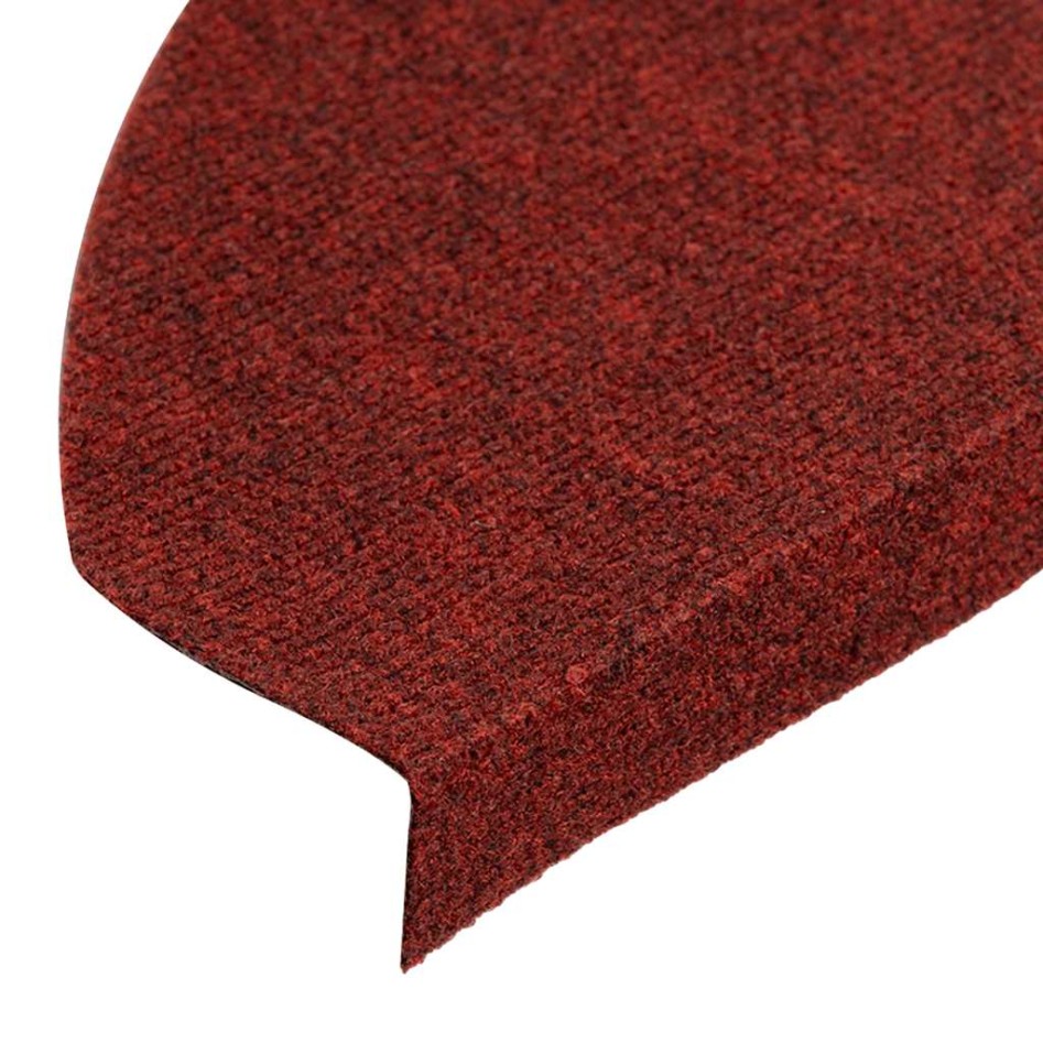 Alfombrilla autoadhesiva escalera 30 uds rojo 65x22,5x3,5
