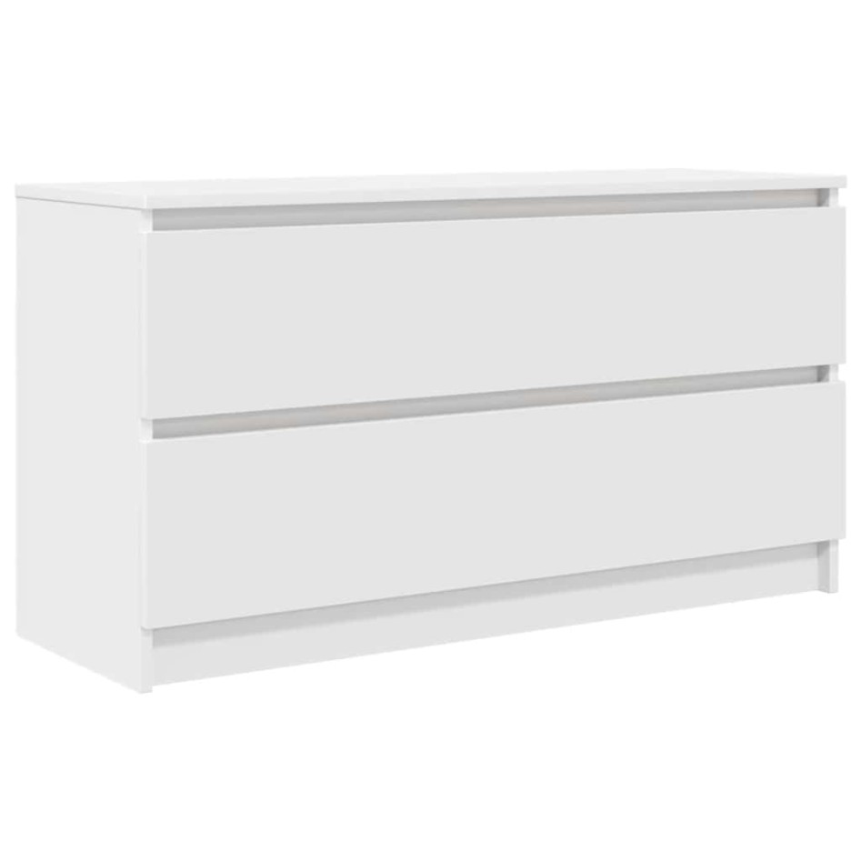 Mueble para TV madera contrachapada blanco 100x35x54