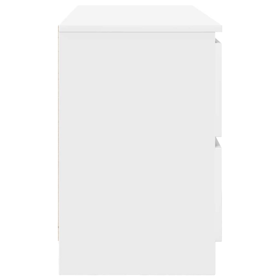 Mueble para TV madera contrachapada blanco 100x35x54