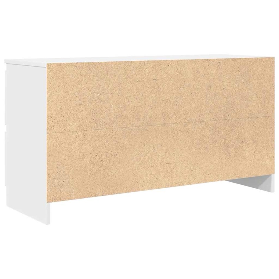 Mueble para TV madera contrachapada blanco 100x35x54