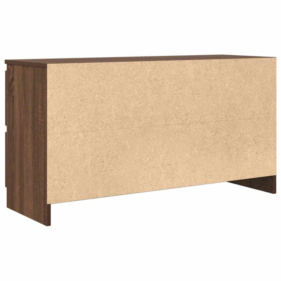 Mueble para TV madera contrachapada marrón roble 100x35x54
