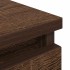 Mueble para TV madera contrachapada marrón roble 100x35x54
