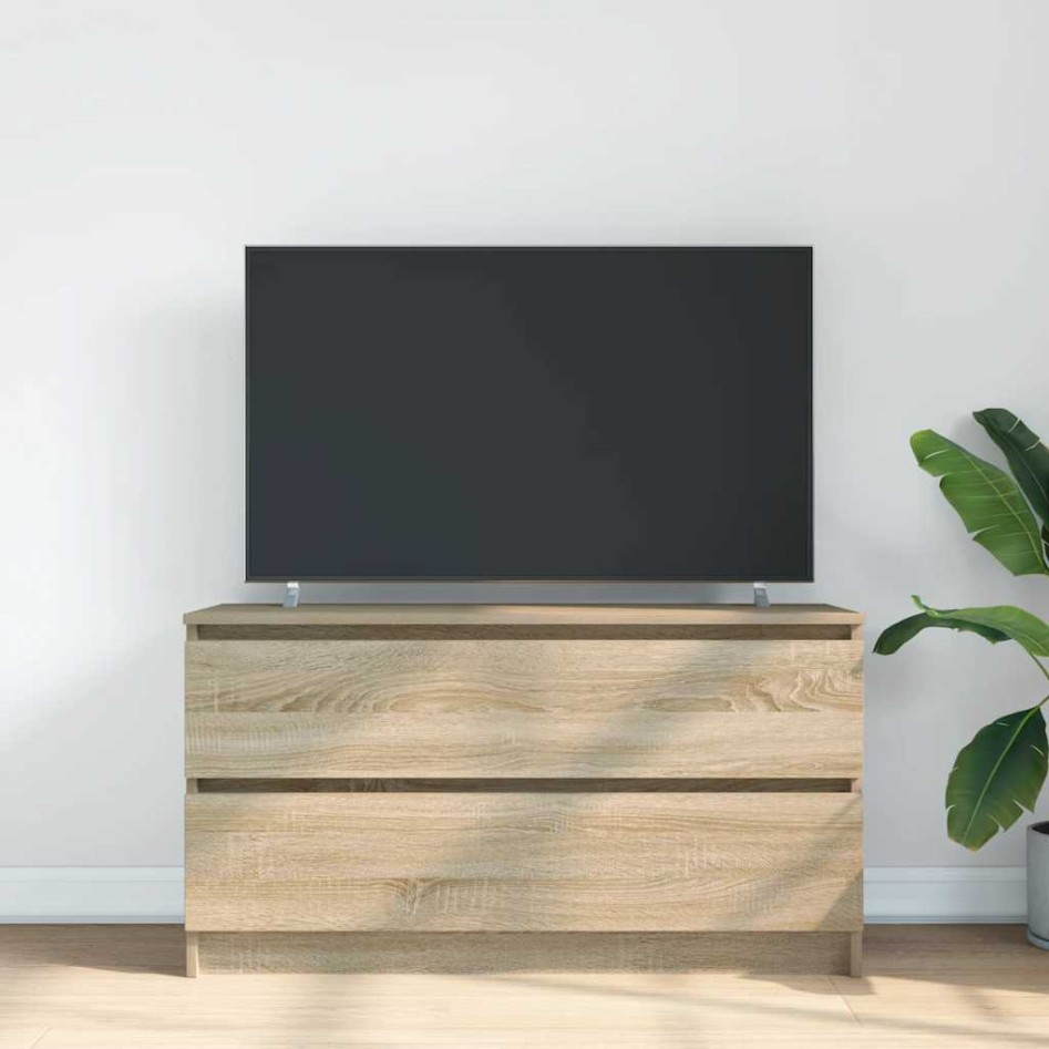 Mueble de TV madera de ingeniería roble Sonoma 100x35x54