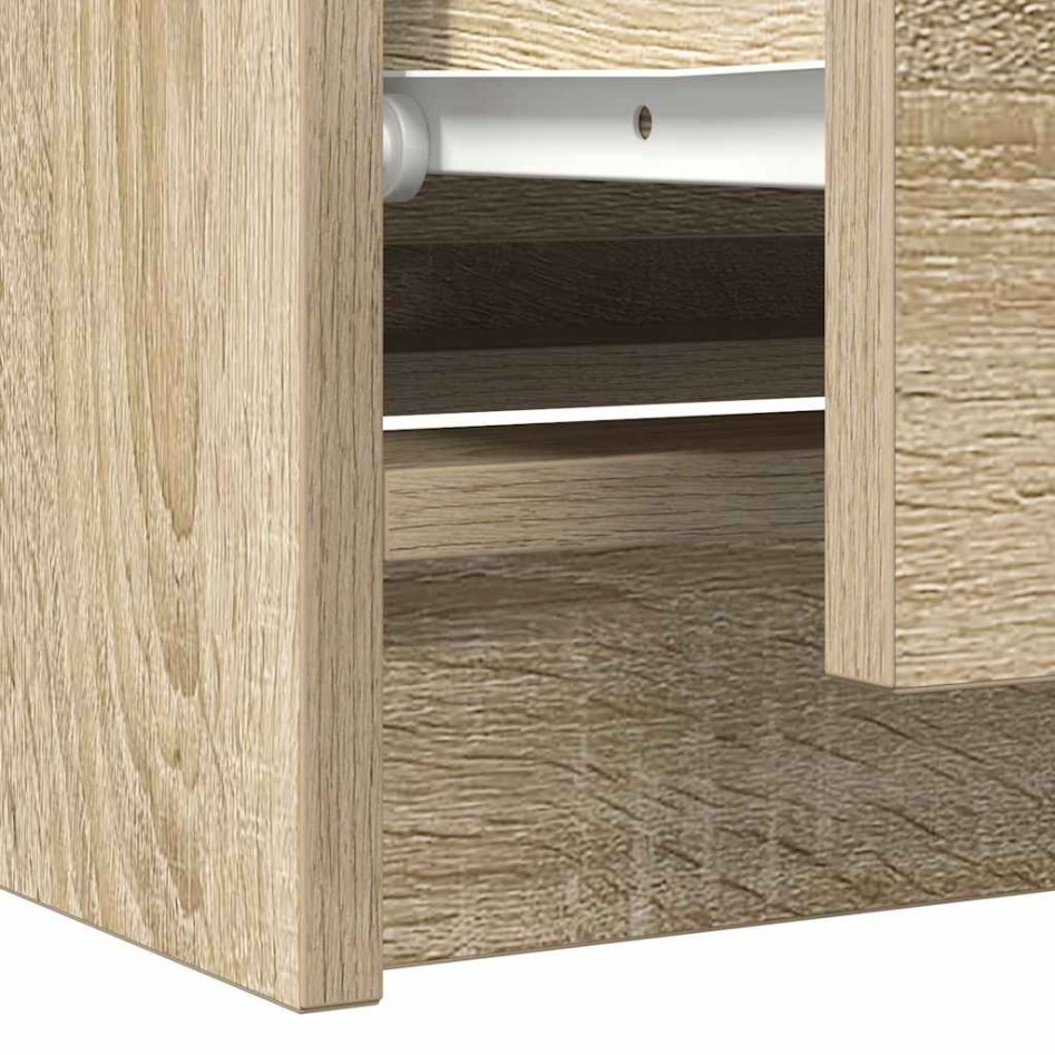 Mueble de TV madera de ingeniería roble Sonoma 100x35x54