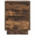 Mesillas de noche con luces LED 2 uds roble ahumado 38x34x50