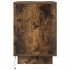 Mesillas de noche con luces LED 2 uds roble ahumado 38x34x50