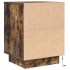 Mesillas de noche con luces LED 2 uds roble ahumado 38x34x50