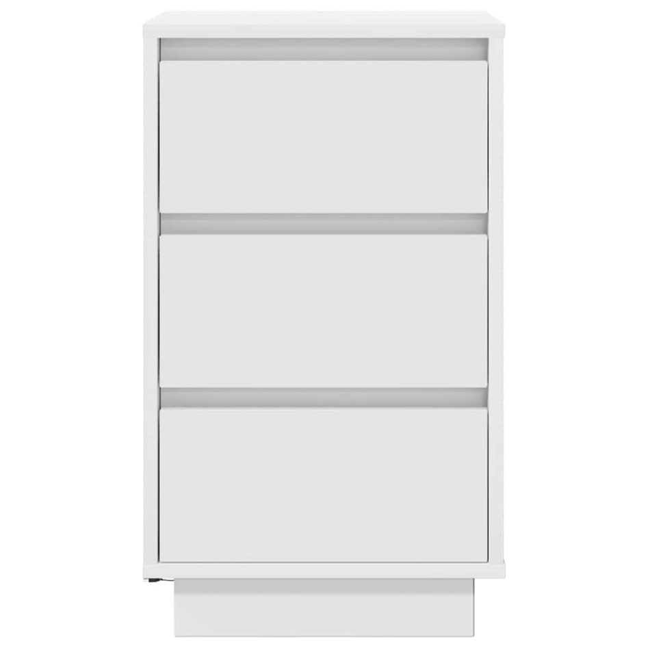 Mesilla de noche con luces LED blanca 38x34x65