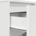 Mesilla de noche con luces LED blanca 38x34x65