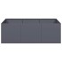 Jardinera acero gris antracita 120x80x40
