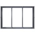 Jardinera acero gris antracita 120x80x40