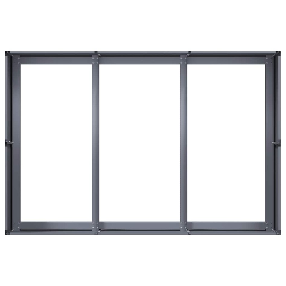 Jardinera acero gris antracita 120x80x40