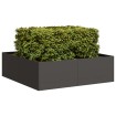 Jardinera acero negro 100x100x30 cm