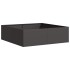 Jardinera acero negro 100x100x30