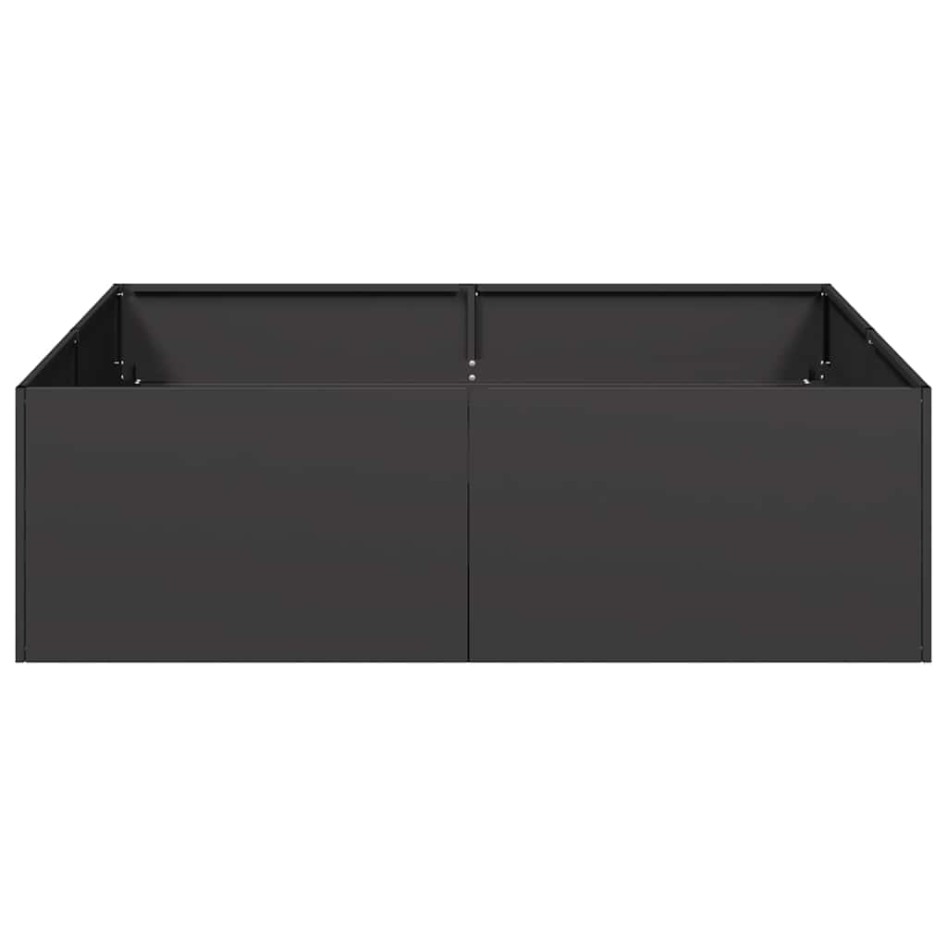 Jardinera acero negro 100x100x30