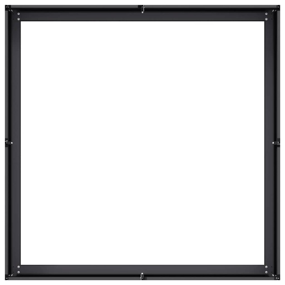 Jardinera acero negro 100x100x30